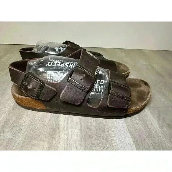 38 two strap Birkenstock's with heel strap - Picture 3 of 6
